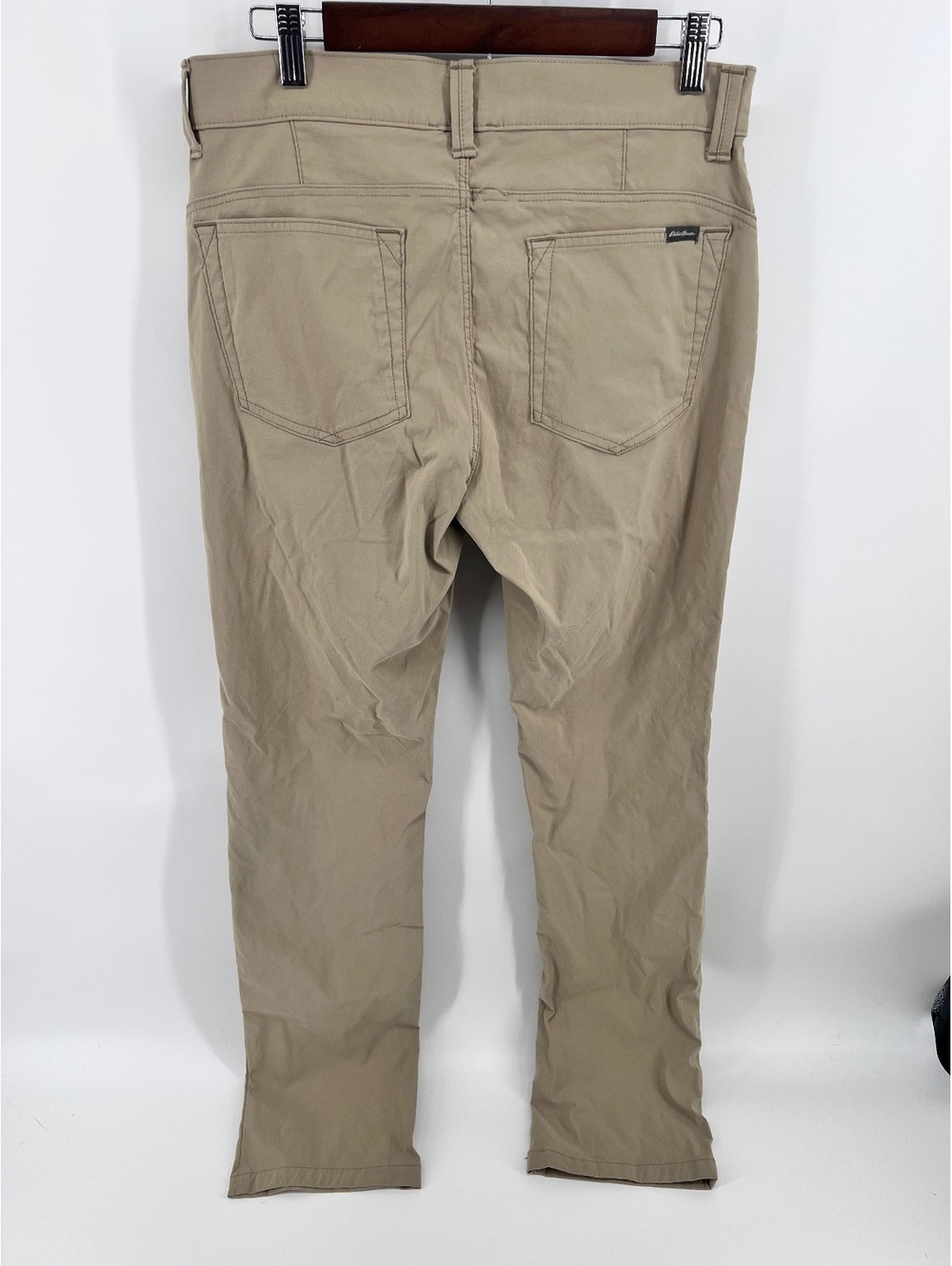 Eddie Bauer Travex Mens Horizon Pants 33x34 Beige Tan Nylon Spandex Stretch - Picture 2 of 6